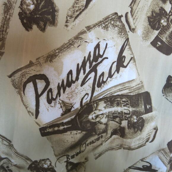 PANAMA JACK Hawaiian Shirt Size 3XL Men Rum Bottles Button Down Short Sleeve - Picture 5 of 7